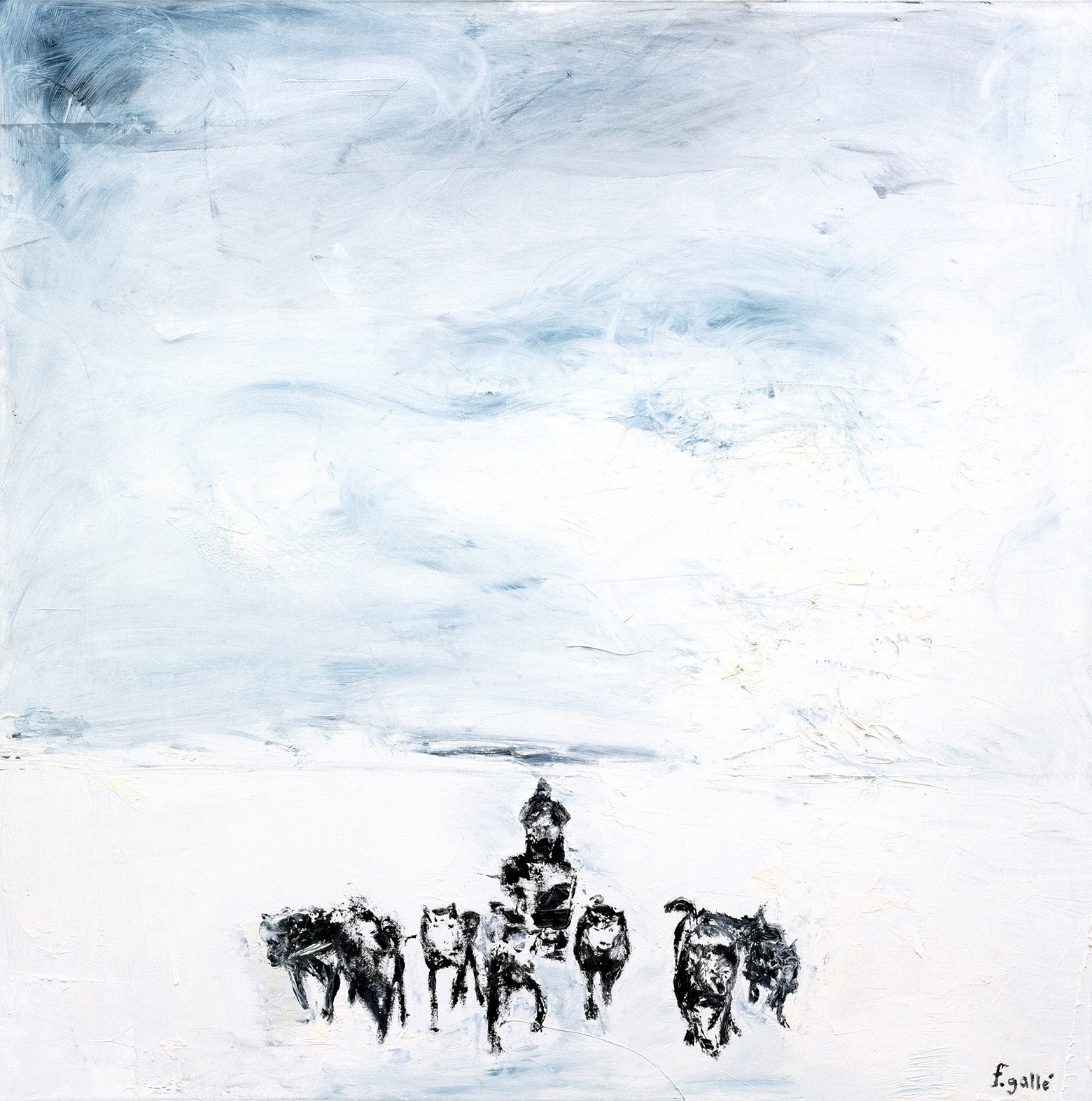 Winter Dogs by Francesco Gallé